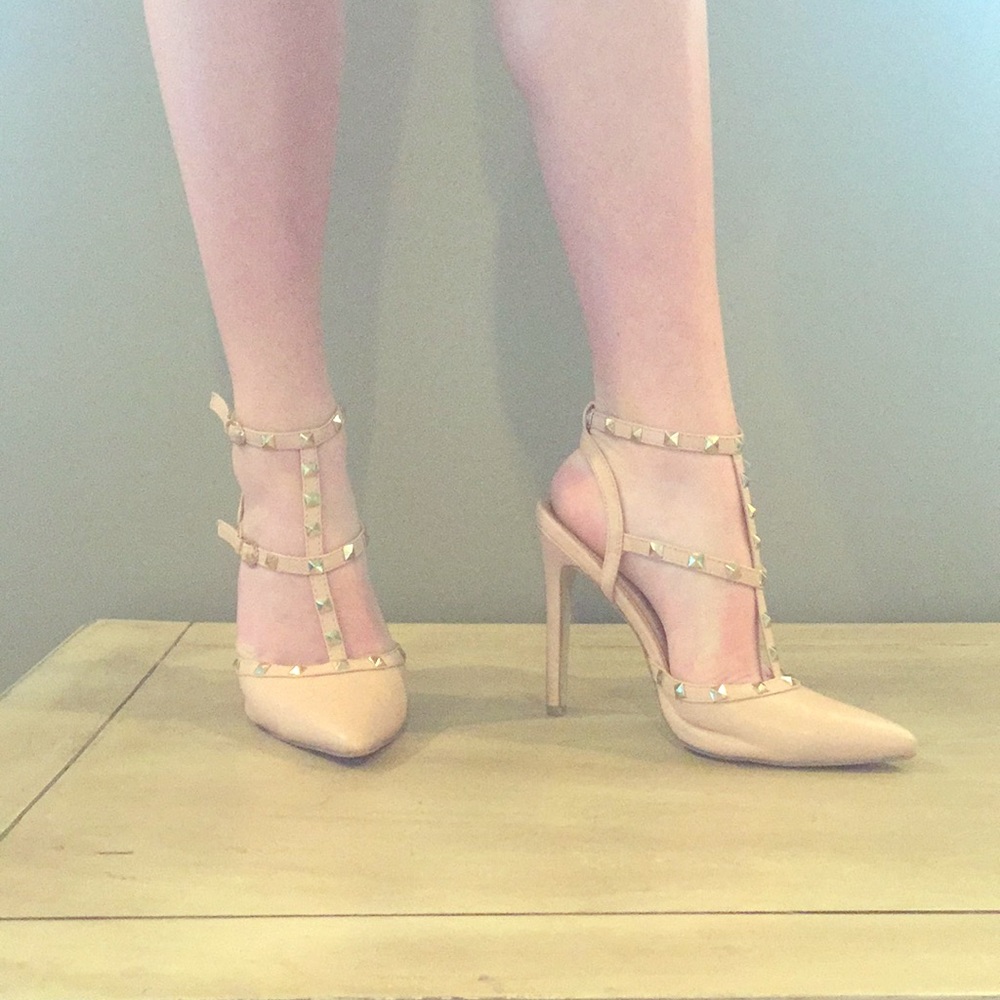 Peach heels